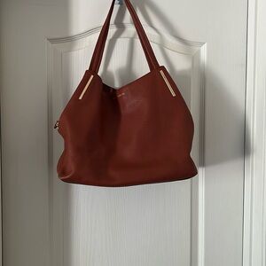Vince Camuto brown leather shoulder bag